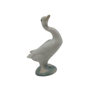 Vintage Lladro GOOSE Small Porcelain DUCK Figurine 1970s Collectible